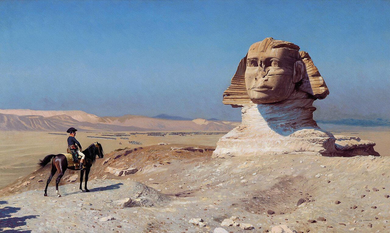 Napoleon Bonaparte Before the Sphinx (c. 1886) by Jean-Léon Gérôme, Hearst Castle