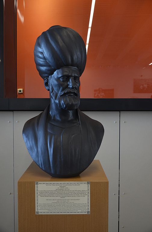 Bust of Piri Reis in the Istanbul Naval Museum