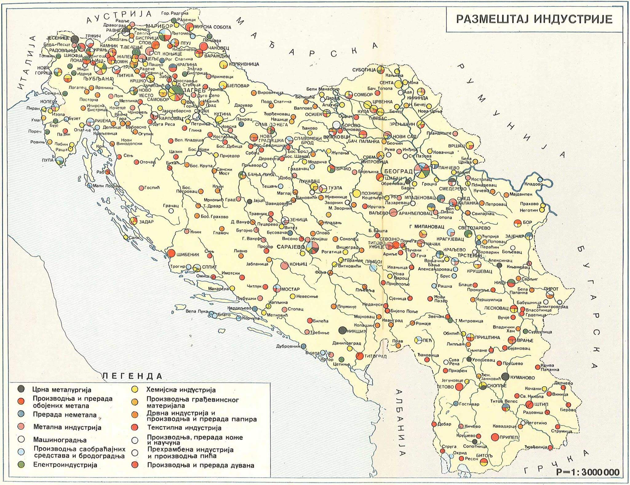 Industrial Distribution in the Socialist Federal Republic of Yugoslavia.
