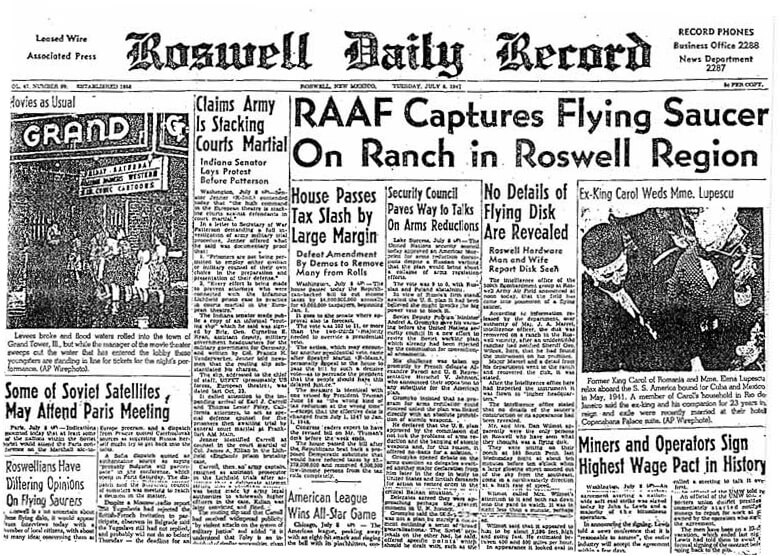 RoswellDailyRecordJuly8,1947