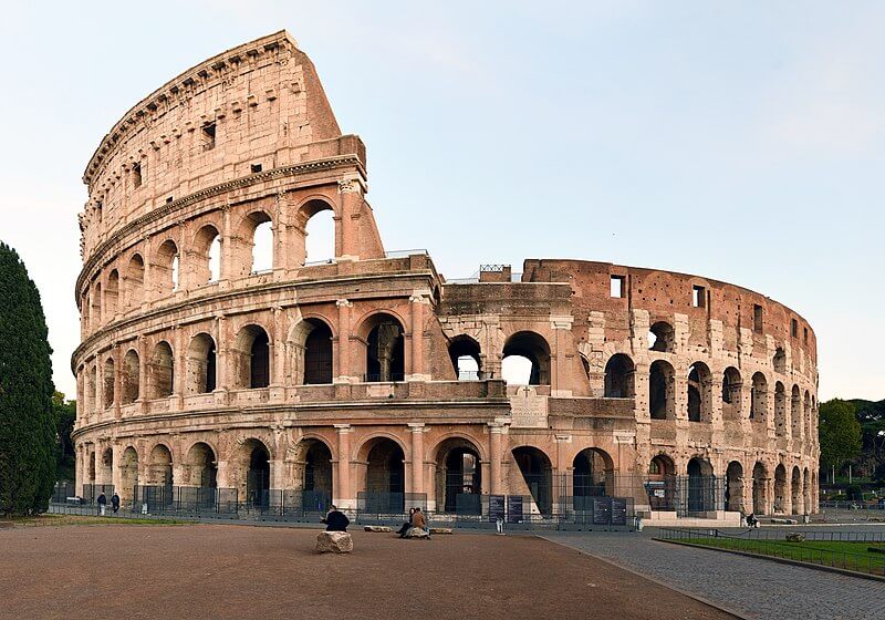 The Colosseum is an elliptical amphitheatre in the centre of the city of Rome, Italy