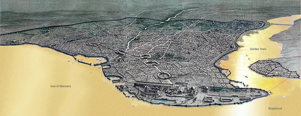 Constantinople was the largest and wealthiest city in Europe throughout late antiquity and most of the Middle Ages until the Fourth Crusade in 1204.