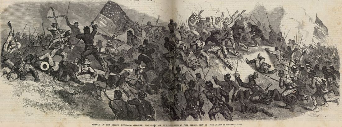 Assault of the Second Louisiana (colored regiment) on the Rebel Works at Port Hudson, May 27, 1863