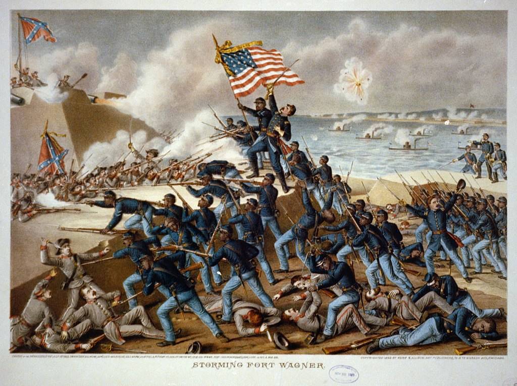 The 54th Massachusetts at the Second Battle of Fort Wagner, July 18, 1863