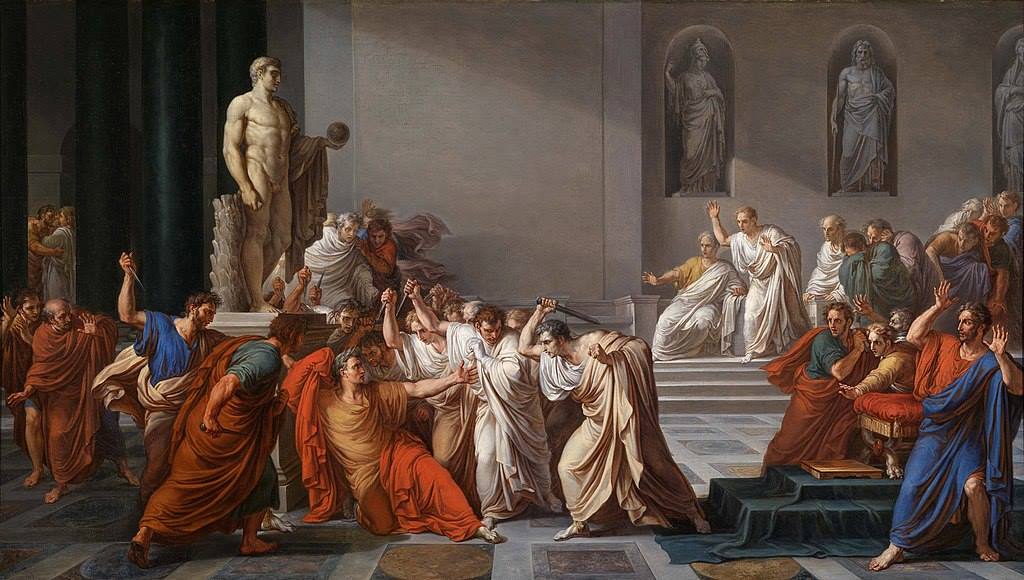 The Death of Julius Caesar by Vincenzo Camuccini, c. 1805