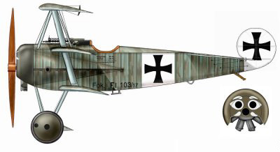 The famous Fokker Triplane of Werner Voss