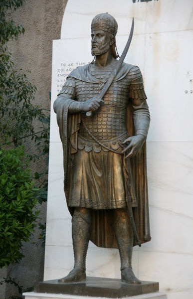 Statue of Constantine XI in Athens