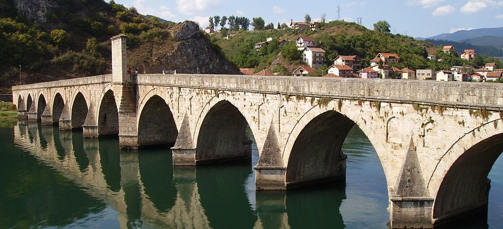 Bridge over Drina River in Višegrad, BiH