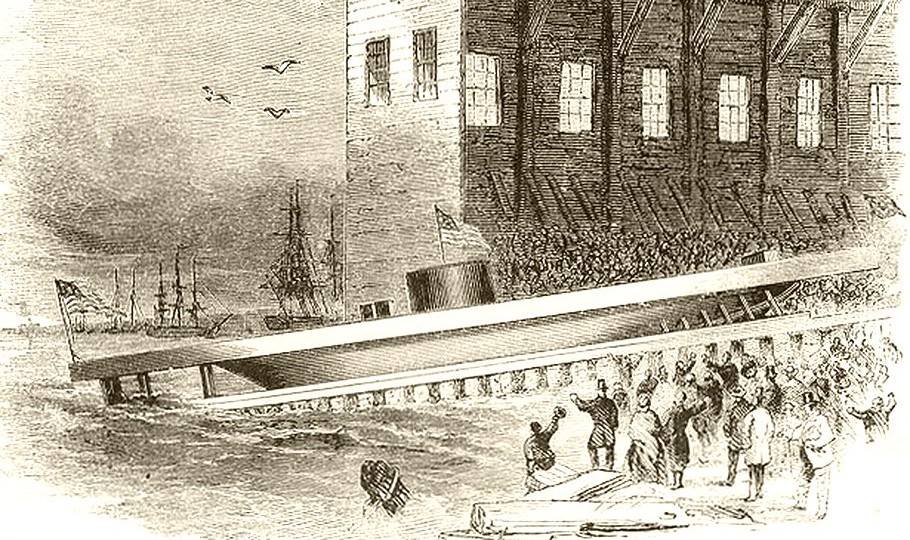 Launch of Monitor, 1862