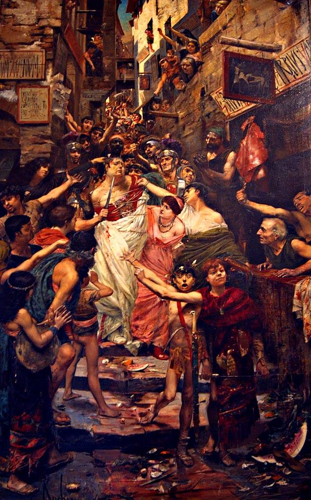 Vitellius dragged through the streets of Rome, Georges Rochegrosse (1883)