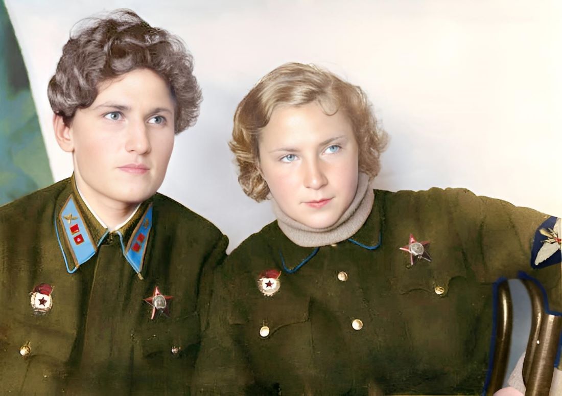 Ekaterina Budanova and Lydia Litvyak. Women aces