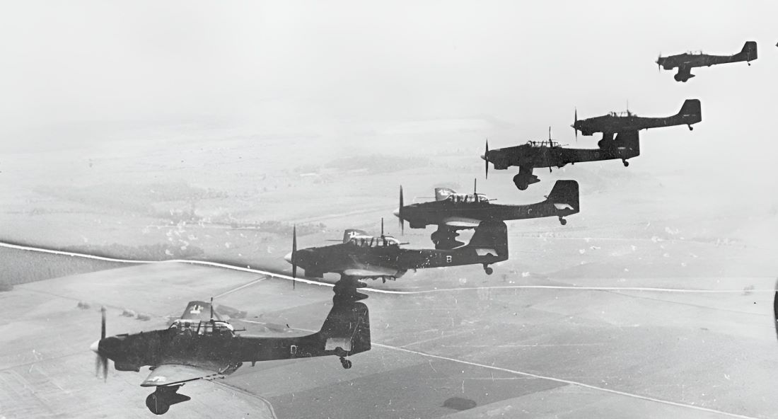Junkers Ju 87 during the invasion of Poland in 1939.