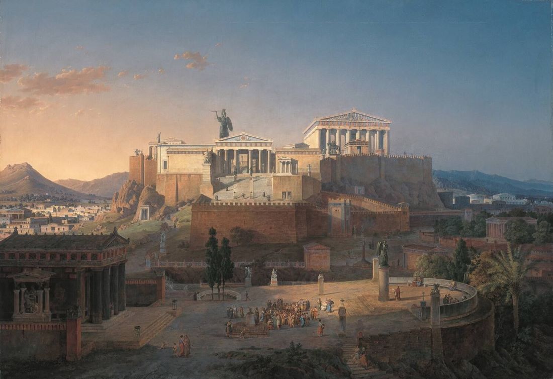 The Acropolis imagined in an 1846 painting by Leo von Klenze