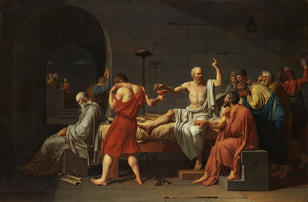 The Death of Socrates (1787), by Jacques-Louis David