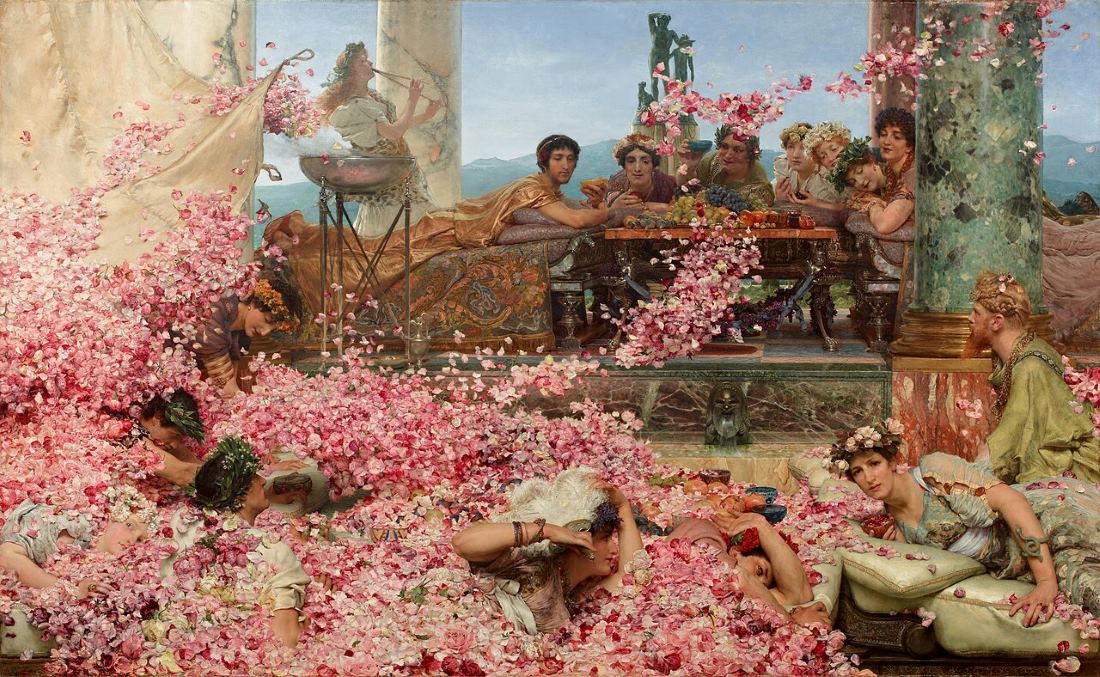 The Roses of Heliogabalus by Alma-Tadema (1888), oil on canvas.