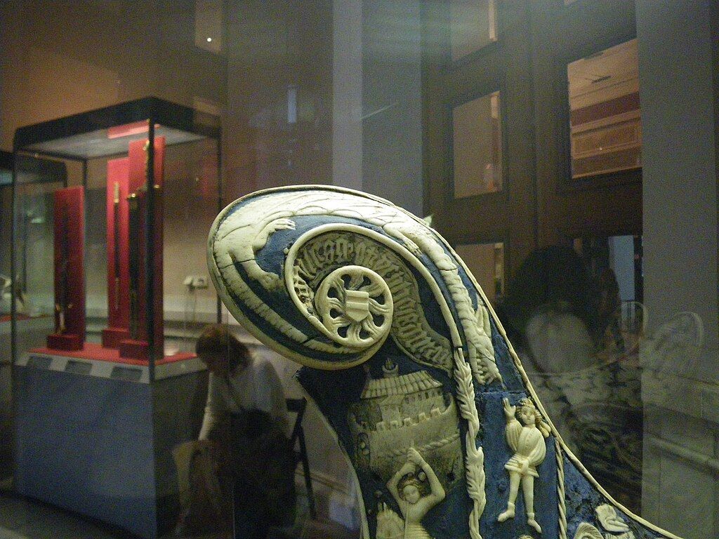 Order of the Dragon on a medieval saddle