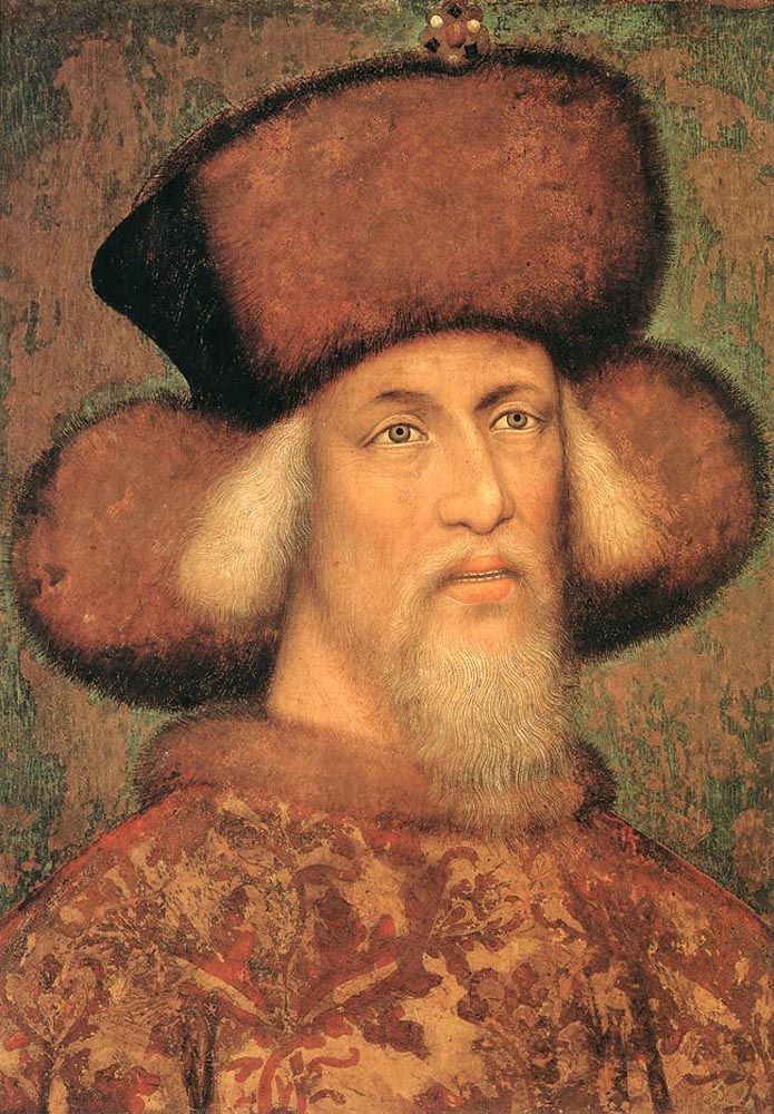 Portrait of Sigismund of Luxemburg attributed to Pisanello, c. 1433