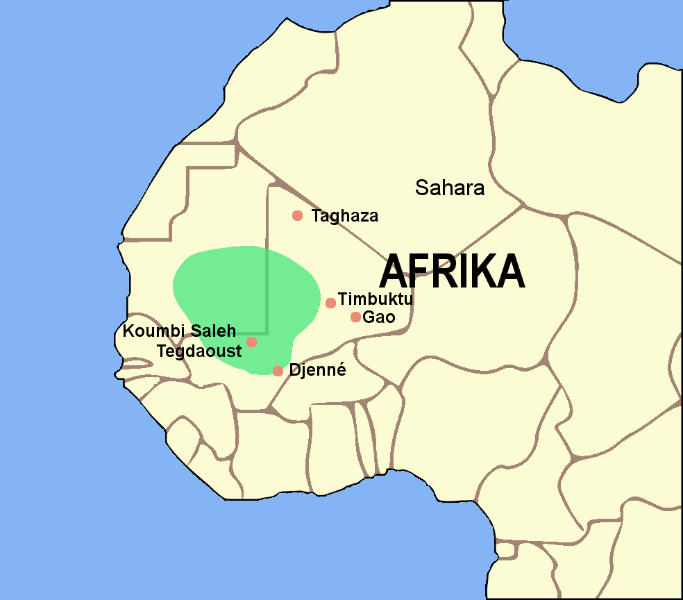 Ghana Empire around the 12th century
