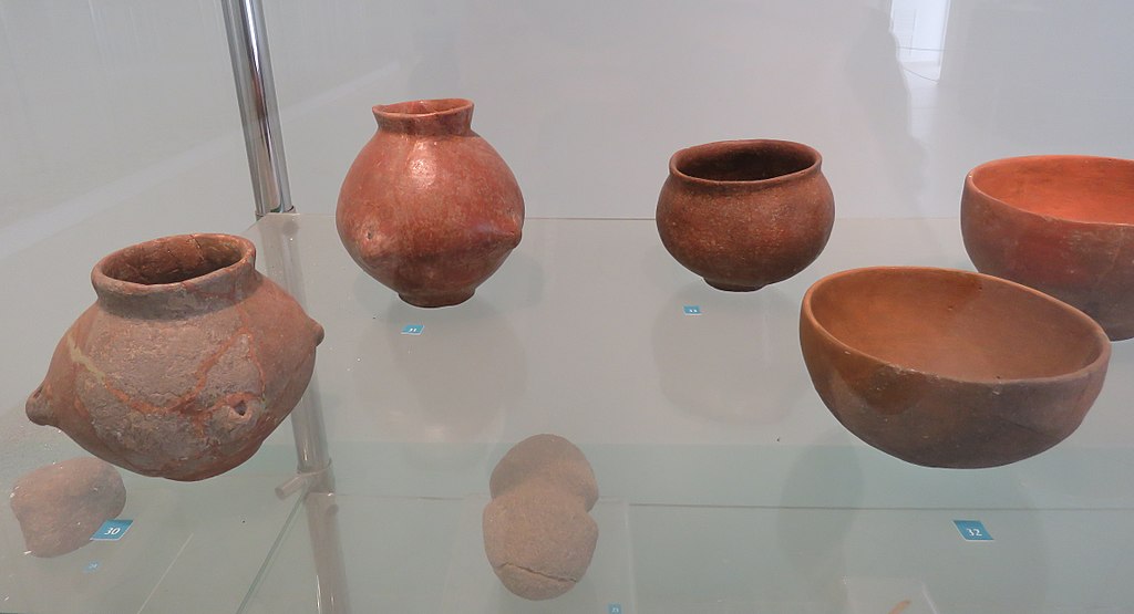 The collection of Neolithic clay pots from Lepenski Vi,