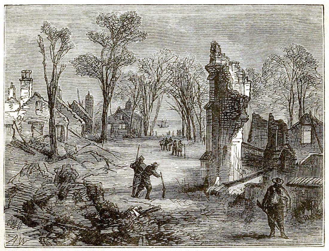 Ruins of Jamestown (1878 engraving).