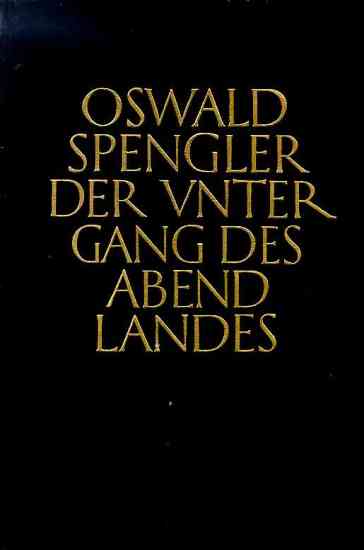 Cover of vol II of Oswald Spengler's Decline of the West. Published by C.H. Beck, Munich, 1922.