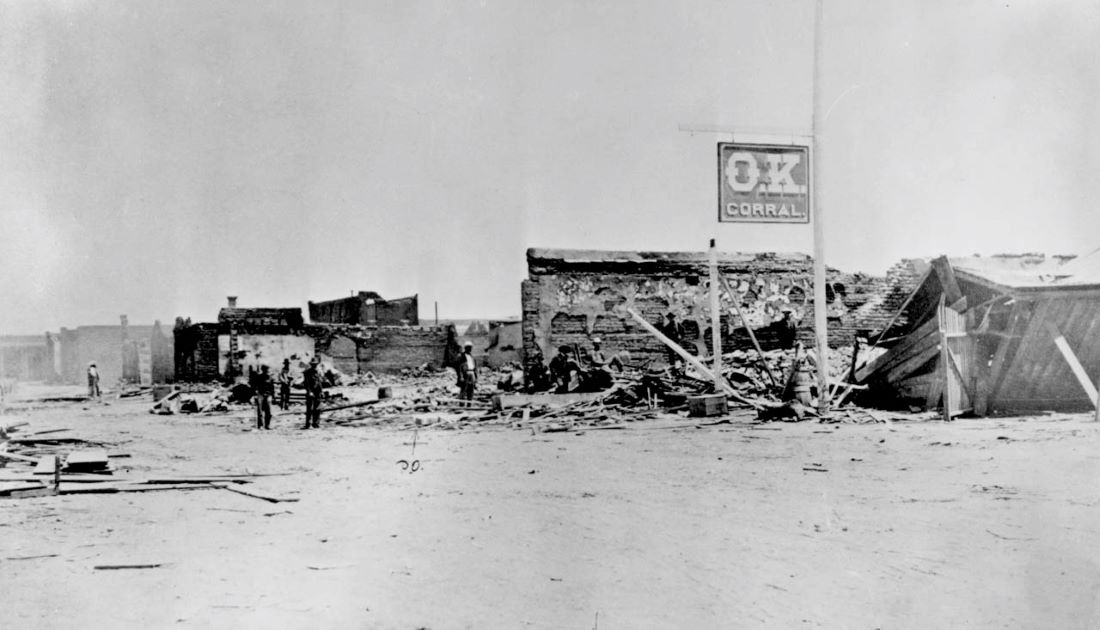 The O.K. Corral after a fire in 1882