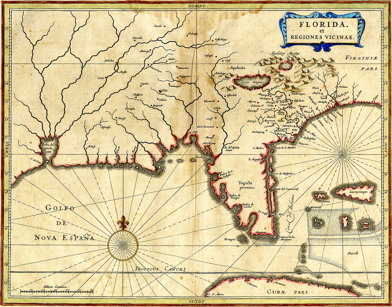 Map of Florida et Regiones Vicinae from ca. 1640