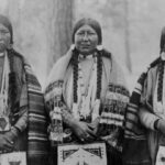 Native American women in Warm Springs Indian Reservation, Wasco County, Oregon 1902