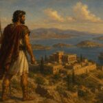 Artistic depiction of Odysseus based on Mycenaean Bronze Age historical reconstructions